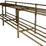 Estantería tubular de acero inoxidable fabricada por TCOM SL, ideal para cámaras frigoríficas, almacenes y cocinas profesionales. Resistente a la humedad, higiénica y diseñada para un almacenamiento seguro.